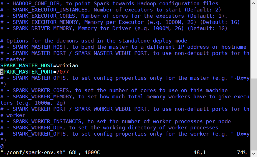 Env config. Env config